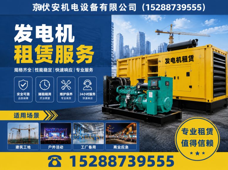 呼和浩特发电机租赁展示图